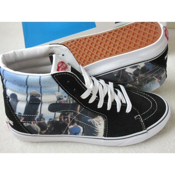 Vans x Moca Men's Frances Stark Sk8-Hi Black Canvas Suede shoes Sizes NIB - Picture 4 of 7